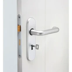 Deursloten|Cilinders > Nemef 1200 serie insteekslot met rvs voorplaat Doorn 50mm PC 55mm