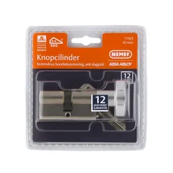 Cilinders|Cilinders > Nemef veiligheidsknopcilinder NF2 30/30 mm SKG 2-sterren
