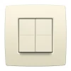 Dimmers|Opbouw Schakelmateriaal > Niko Hue Dimschakelaar Original Crème