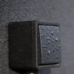 Schakelaars > Niko Hydro Spatwaterdicht Wisselschakelaar Zwart