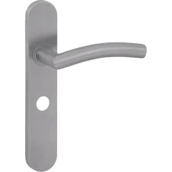 Deurbeslag Binnendeur|Deurklinken > Novidade deurkrukset Hera ovaal schild met vrij-bezet sluiting 63/8 mm RVS
