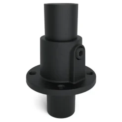 Novidade steigerbuis koppelstuk voetplaat zwart ø 27 mm