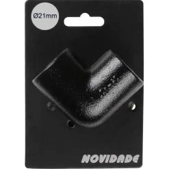 Novidade steigerbuis koppelstuk kniestuk zwart ø 21 mm