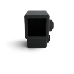 Novidade steigerbuis koppelstuk vierkant kniestuk zwart ø 25 mm