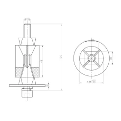 Novidade steigerbuis koppelstuk expander verzinkt ø 42 mm