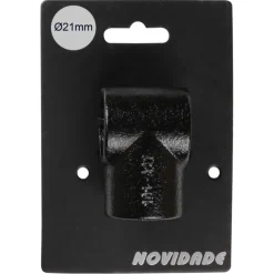 Novidade steigerbuis koppelstuk t-stuk zwart ø 21 mm