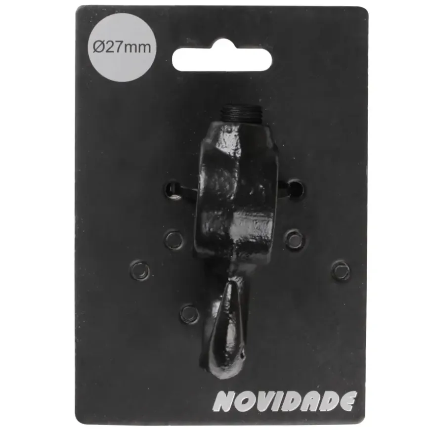 Novidade steigerbuis koppelstuk met haak zwart ø 27 mm