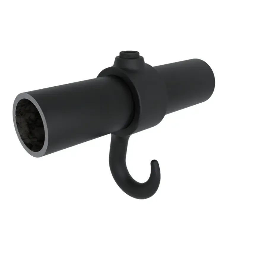 Novidade steigerbuis koppelstuk met haak zwart ø 27 mm
