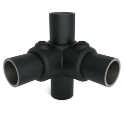 Novidade steigerbuis koppelstuk hoekstuk zwart ø 27 mm