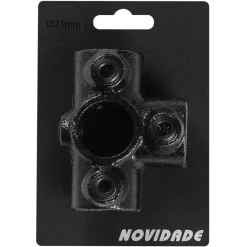 Novidade steigerbuis koppelstuk t-stuk zwart ø 21 mm