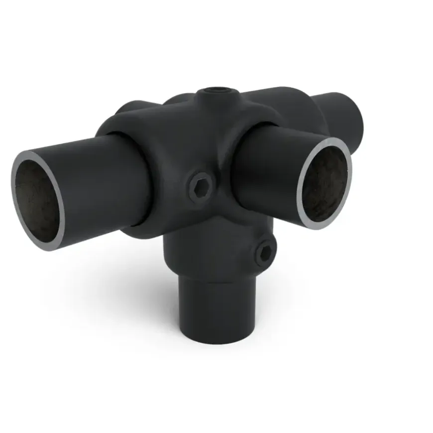 Novidade steigerbuis koppelstuk t-stuk zwart ø 21 mm