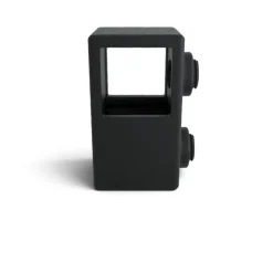Novidade steigerbuis koppelstuk vierkant t-stuk zwart ø 25 mm