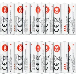Batterijen > OK Batterij Alkaline AAA 20 stuks