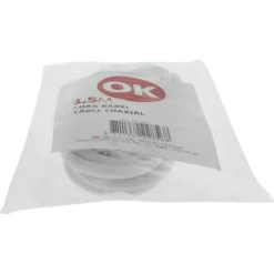 Audio & Video Accessoires > OK Coax Snoer 1,5 Meter Wit