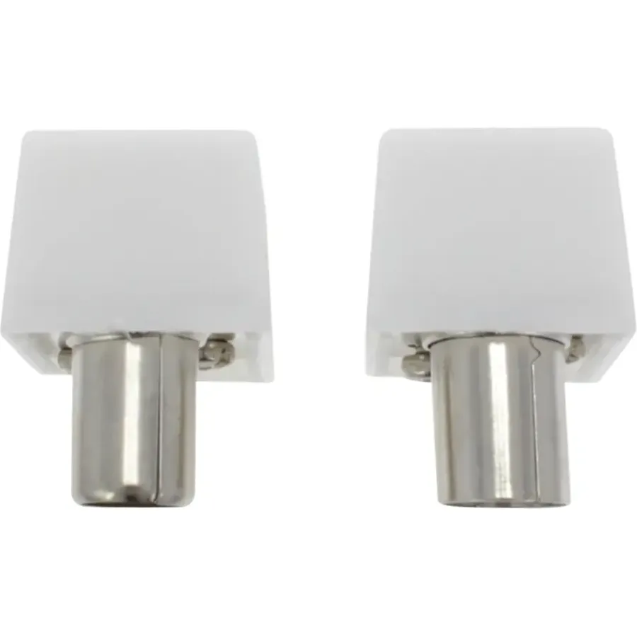 Audio & Video Accessoires > OK Coax stekkerset male/female wit
