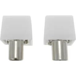 Audio & Video Accessoires > OK Coax stekkerset male/female wit