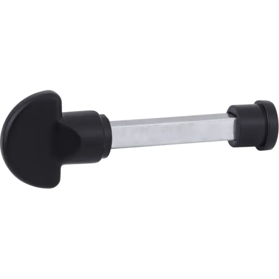 Deurbeslag Binnendeur|Deurklinken > OK deurkruk set Bl recht schild vrij-bezet sluiting 63/8 mm zwart aluminium