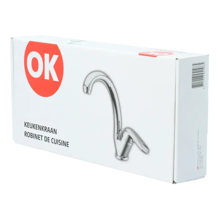 OK éénhendel keukenkraan Chroom