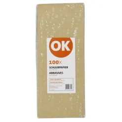 Schuuraccessoires > OK schuurpapier 93x230mm 100 vellen