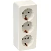 Opbouw Schakelmateriaal|Stopcontacten & Overige Contactdozen > OK 3-voudig geaard stopcontact opbouw wit