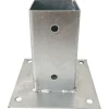 Paalhouder met plaat verzinkt 7 x 7 cm