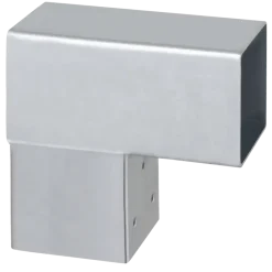 Houtverbinders|Houtverbinders > Geen Paalverbinder voor pergola hoekstuk 2-kants 7x7 cm gegalvaniseerd