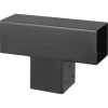 Houtverbinders|Houtverbinders > Geen Paalverbinder voor pergola T-verbindingsstuk 3-kants 9x9 cm zwart