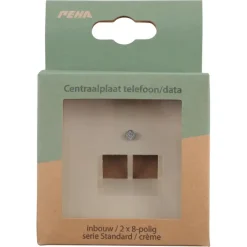 Inbouw Schakelmateriaal|Opbouw Schakelmateriaal > Peha Standard Centraalplaat UTP crème