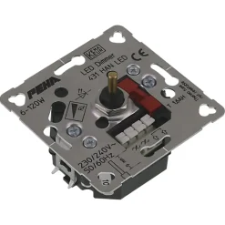 Dimmers|Inbouw Schakelmateriaal > Peha Standard Inbouwdimmer Led/ Gloei/ Halogeen 6-60 Watt