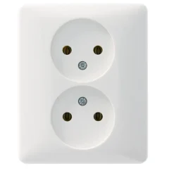 Inbouw Schakelmateriaal|Stopcontacten & Overige Contactdozen > Peha Standard stopcontact dubbel wit