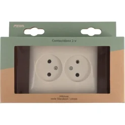 Inbouw Schakelmateriaal|Stopcontacten & Overige Contactdozen > Peha Standard stopcontact dubbel crème