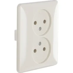 Inbouw Schakelmateriaal|Stopcontacten & Overige Contactdozen > Peha Standard stopcontact dubbel crème