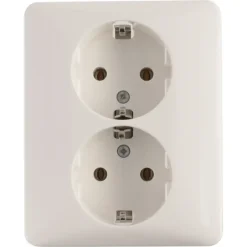 Inbouw Schakelmateriaal|Stopcontacten & Overige Contactdozen > Peha Standard stopcontact dubbel geaard wit