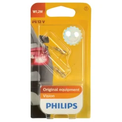 Autolampen > Philips autolampen W1,2W T5 Wedgebase Premium 12V 12516B2 2 stuks