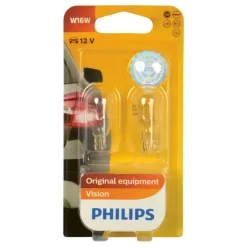 Autolampen > Philips autolampen W16W Wedgebase 12V 12067B2 2 stuks