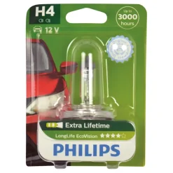 Autolampen > Philips autolamp H4 EcoVision 55W 12342LLECOB1