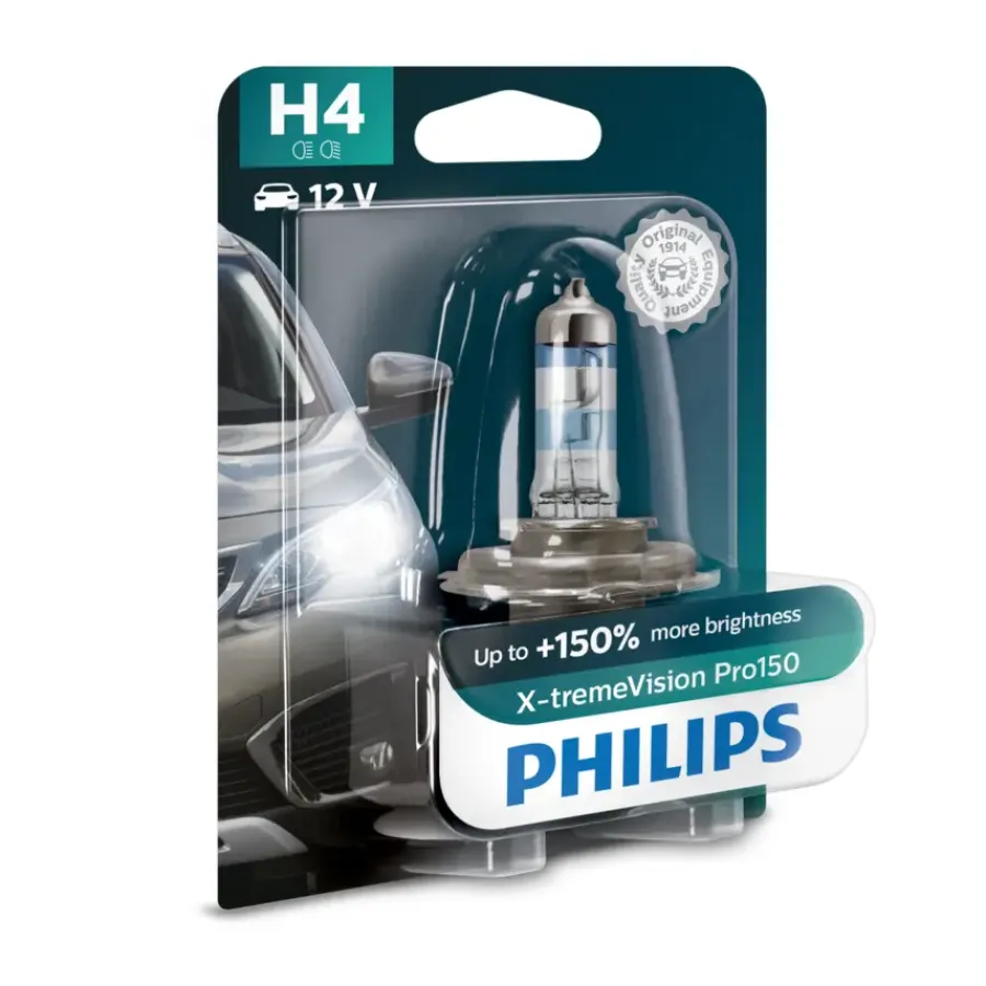 Autolampen > Philips autolamp H4 X-treme Vision Pro150 12342XVPB1