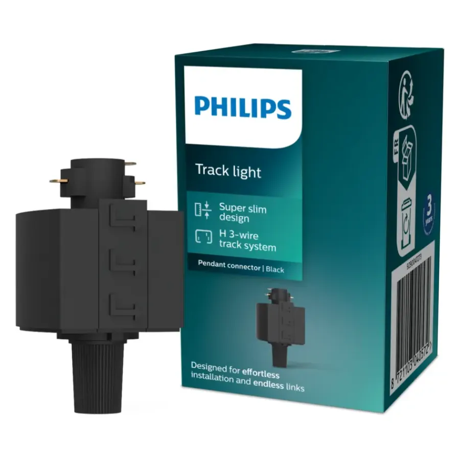 Audio & Video Accessoires > Philips EasyLink hanglamp adapter connector railverlichting zwart