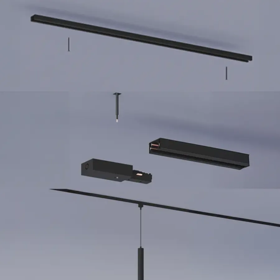 Audio & Video Accessoires > Philips EasyLink hanglamp adapter connector railverlichting zwart
