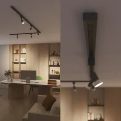 Audio & Video Accessoires > Philips EasyLink L-vormige connector linkse hoek railverlichting zwart