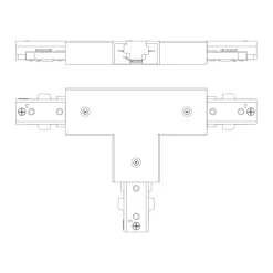 Audio & Video Accessoires > Philips EasyLink T-vormige connector railverlichting wit