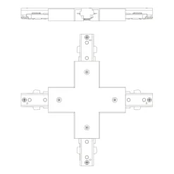 Audio & Video Accessoires > Philips EasyLink X-vormige conector railverlichting zwart