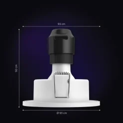 Philips Hue badkamerinbouwspot Xamento chroom - wit en gekleurd 6W - rond