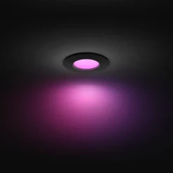 Philips Hue inbouwspot zwart Ø90mm