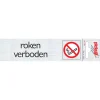 Pickup Alu deurbordjeverboden te roken 44x165 mm