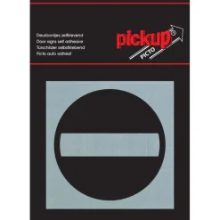 Pickup Alu Picto garderobe 8x8 cm