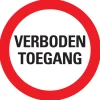 Pickup bordje verboden toegang 300 mm