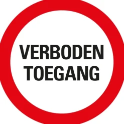 Pickup bordje verboden toegang 300 mm