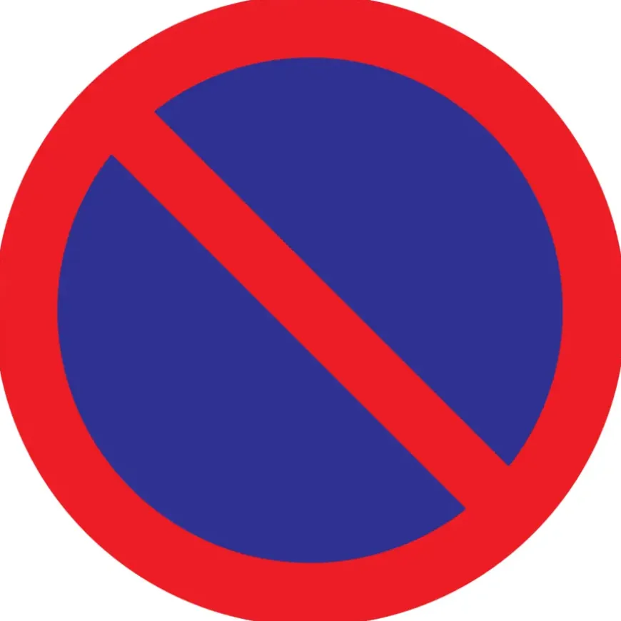 Pickup bord parkeerverbod Ø 30 cm