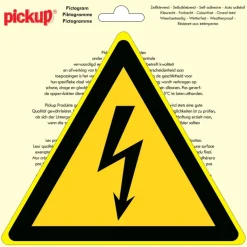 Pickup pictogram Gevaar voor Elektrische Spanning 20x20 cm